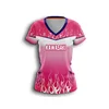 custom designs cheap pink fastpitch softball team t shirts