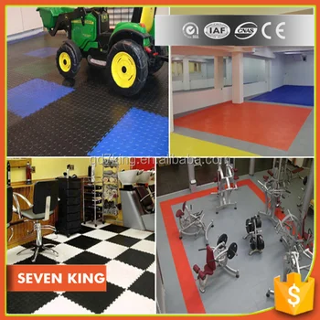 Qingdao 7 King Interlocking Pvc Floor Covering Garage Floor Tile