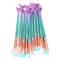 

11pcs 3D Mermaid Makeup Brush Cosmetic Brushes Eyeshadow Eyeliner Blush Brushes