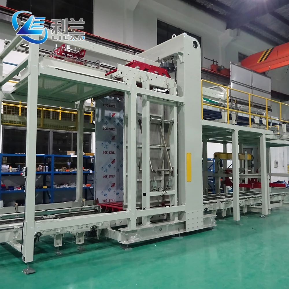 Easy Operation Automatic Glass Bottle Depalletizer Robot Palletizer
