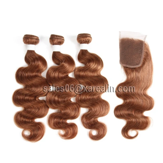 

Loose Wave Human Hair Water Wave 3 Bundles with Closure