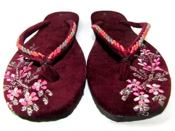 Myanmar Embroidered Sandals With Beads Decoration Buy