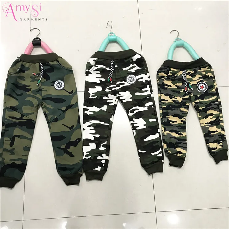 

1.24 usd BK027 High quality Camouflage pattern winer warm Cashmere thickening camo boys pants kids children, Same as pictures