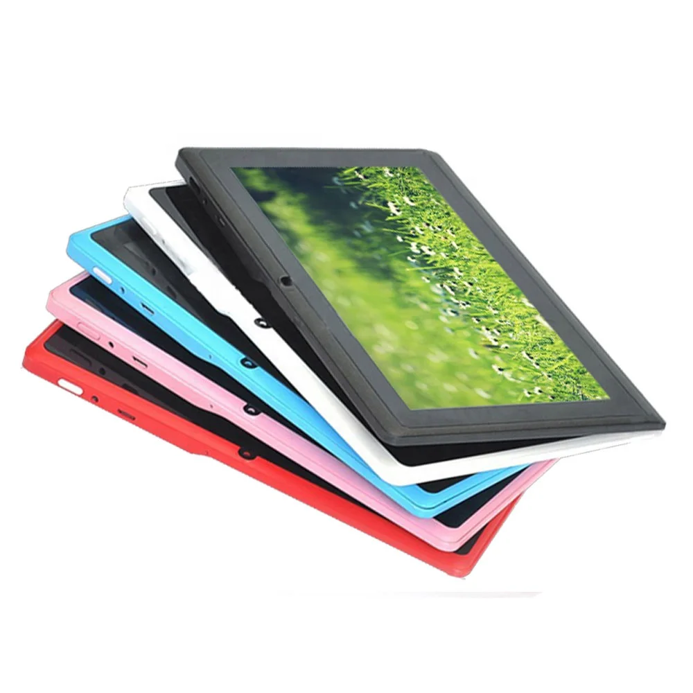 

7 inch cheap kids tablet with BT wifi camera, Black;white;pink;red;purple;blue