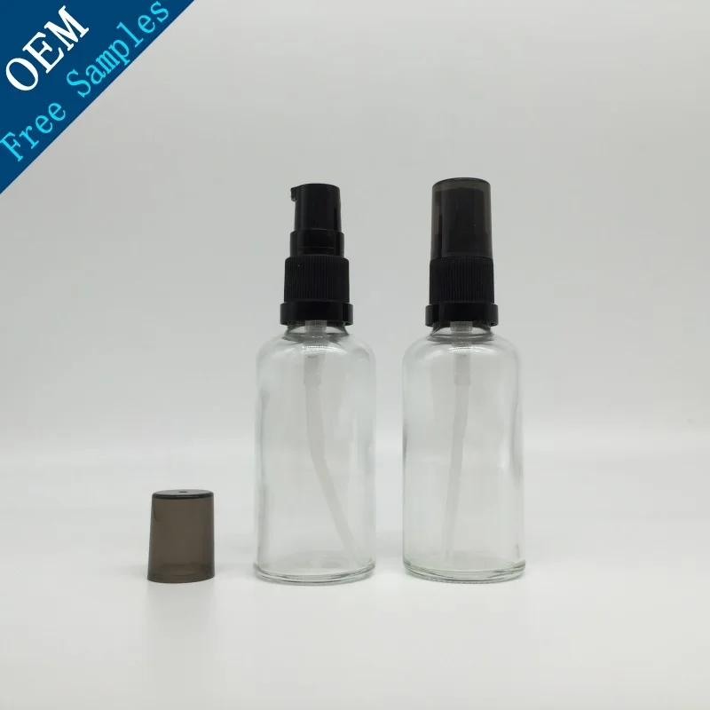 Download Custom 50ml Clear Glass Bottle With Pump Dispenser Buy Glass Bottle Pump Dispenser 50ml Glass Bottle 50ml Clear Glass Bottle Product On Alibaba Com