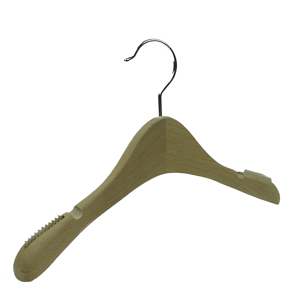 Natural Wood Small Kids Coat Hanger With Antislip Strip Buy Wood Hanger,Natural Wood Hanger