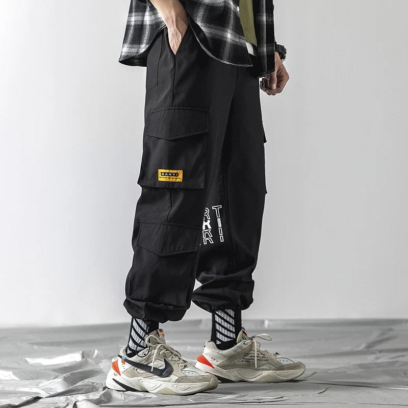 

Men Straight Leg Classic Blend Fashion Hip Hop Cargo Pants, Multi colors