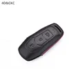 Small Order Exquisite Handcraft Leather Car Key Case For Mondeo Focus MK3 3 Buttons F-150 Edge Mustang with hooks retail box