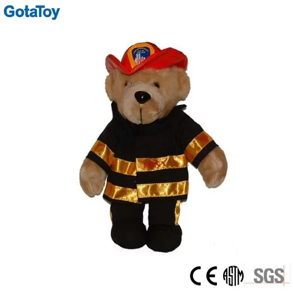 Custom Plush Toy Firefighter Stuffed Truckman Soft Toy Teddy Bear - teddy bear roblox plush