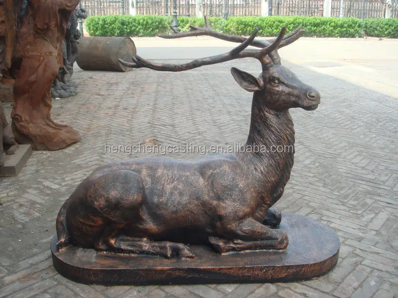 High Quality Garden Cast Iron Deer Statue Buy Cast Iron Deer Statue