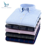 

Anti-wrinkle wholesale plaid 100% cotton winter warm flannel mens shirts