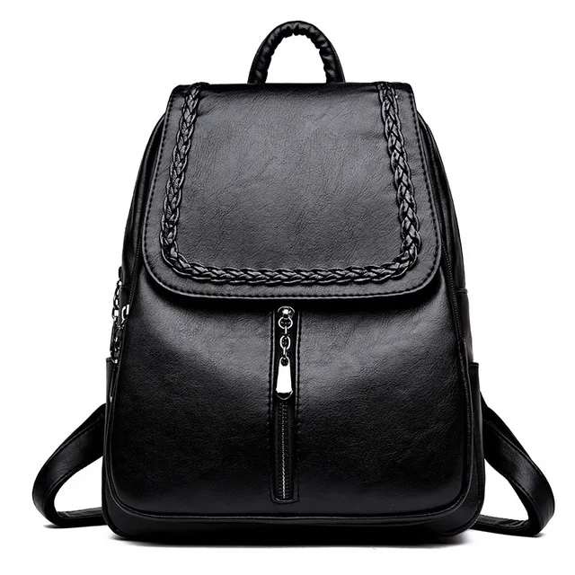 

Fashion Designer Women Leather School Bag Backpack for Girls