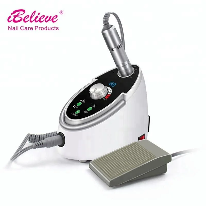 

Why 216 distributors order this 35000 RPM electric manicure pedicure nail drill with strong micromotor machine, White;black;red