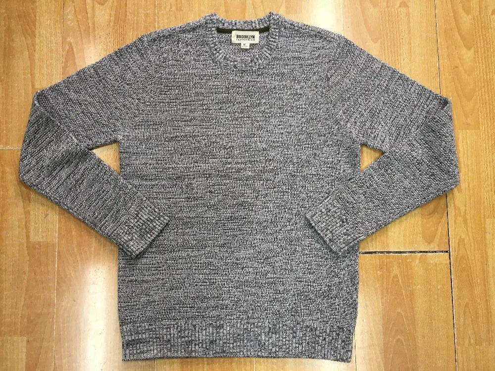 Men's 100% Cotton Marl Texture Knitted Sweater ( Pullover ) - Buy Marl ...