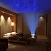 New Ocean Wave LED Night Light Multicolor Projector Lamp Aurora Master Romantic mini speaker