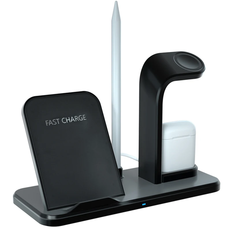 

10W Fast N35 Detachable 3 In 1 Charger Phone Wireless Charger Holder, Black