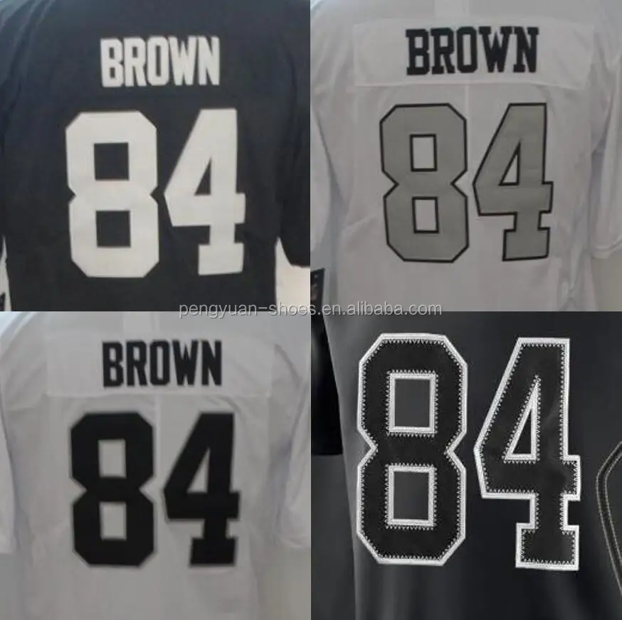 

Best Quality Antonio Brown Embroidery Custom Logo Jersey