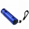 Camping Lamp Customized Aluminum Mini Torch 9 LED Flashlight with print logo