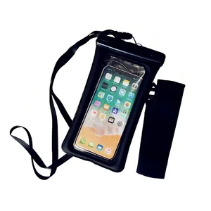 Free Sample New Design Dustproof And Shockproof Tpu waterproof phone bag Pouch Hand Case With Armband With Headphone Jack