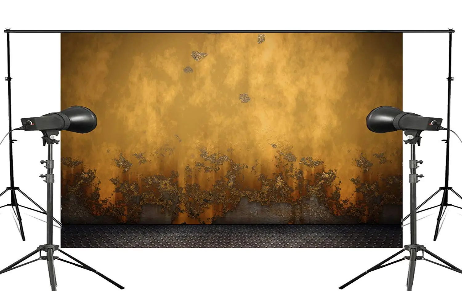 ERTIANANG Exquisite Yellow Worny Wall Photo Background Studio Retro Photo Props Background 150x210cm