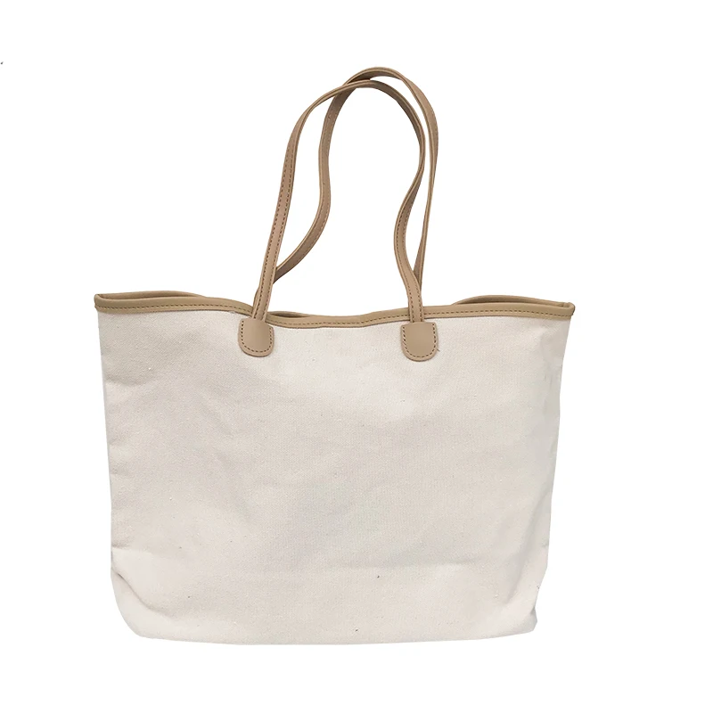 High End Original Ins Style Customized Cartoon Logo Cotton Canvas Bag