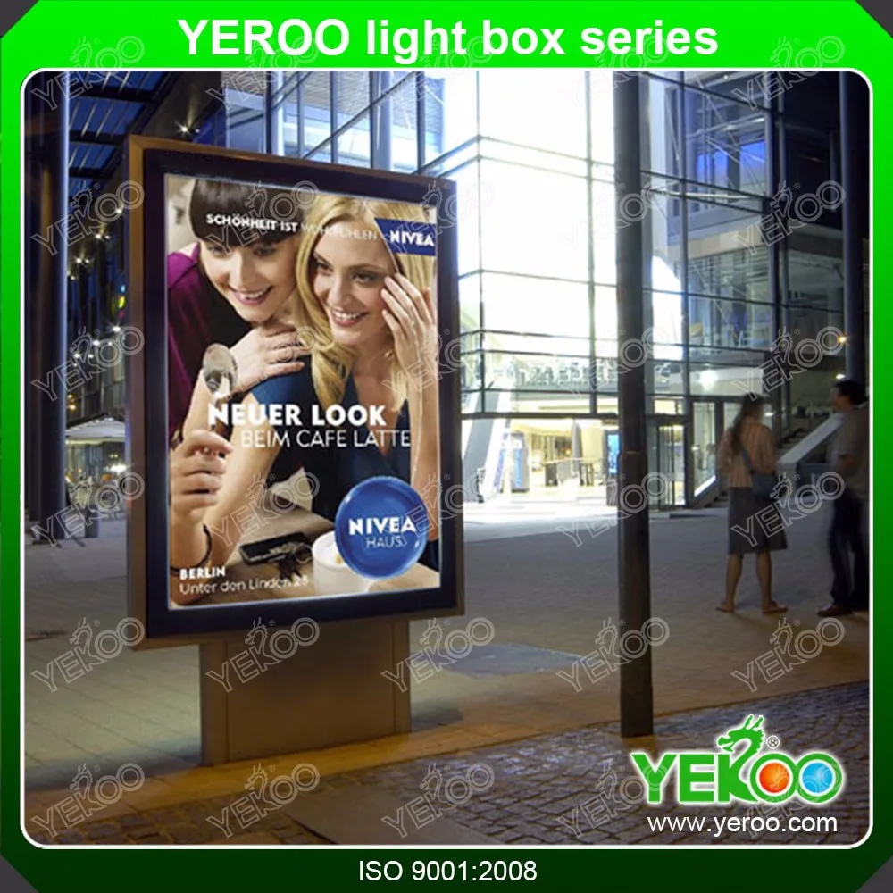 product-Outdoor Floor Stand Mupi Advertising Aluminum Profile Light Box-YEROO-img-6
