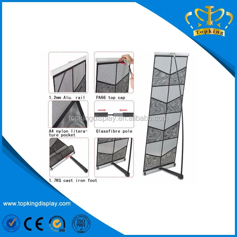 Portable Mesh Brochure Holder,Portable Literature Stands,Mesh Fabric