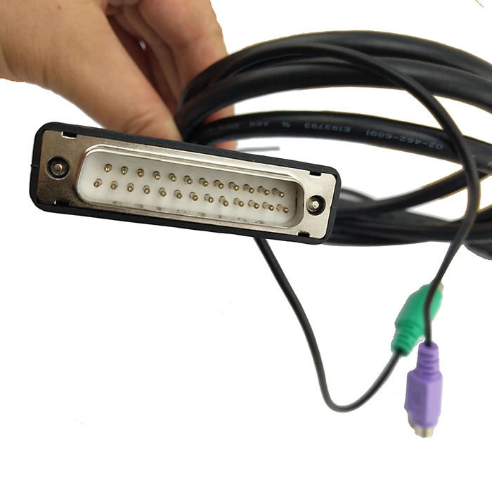 Kvm Cable Dsub 25 Pin To 15 Pin Vga 9pin To 15pin Vga For Kvm Switch