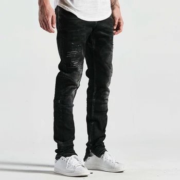 frayed bottom jeans men