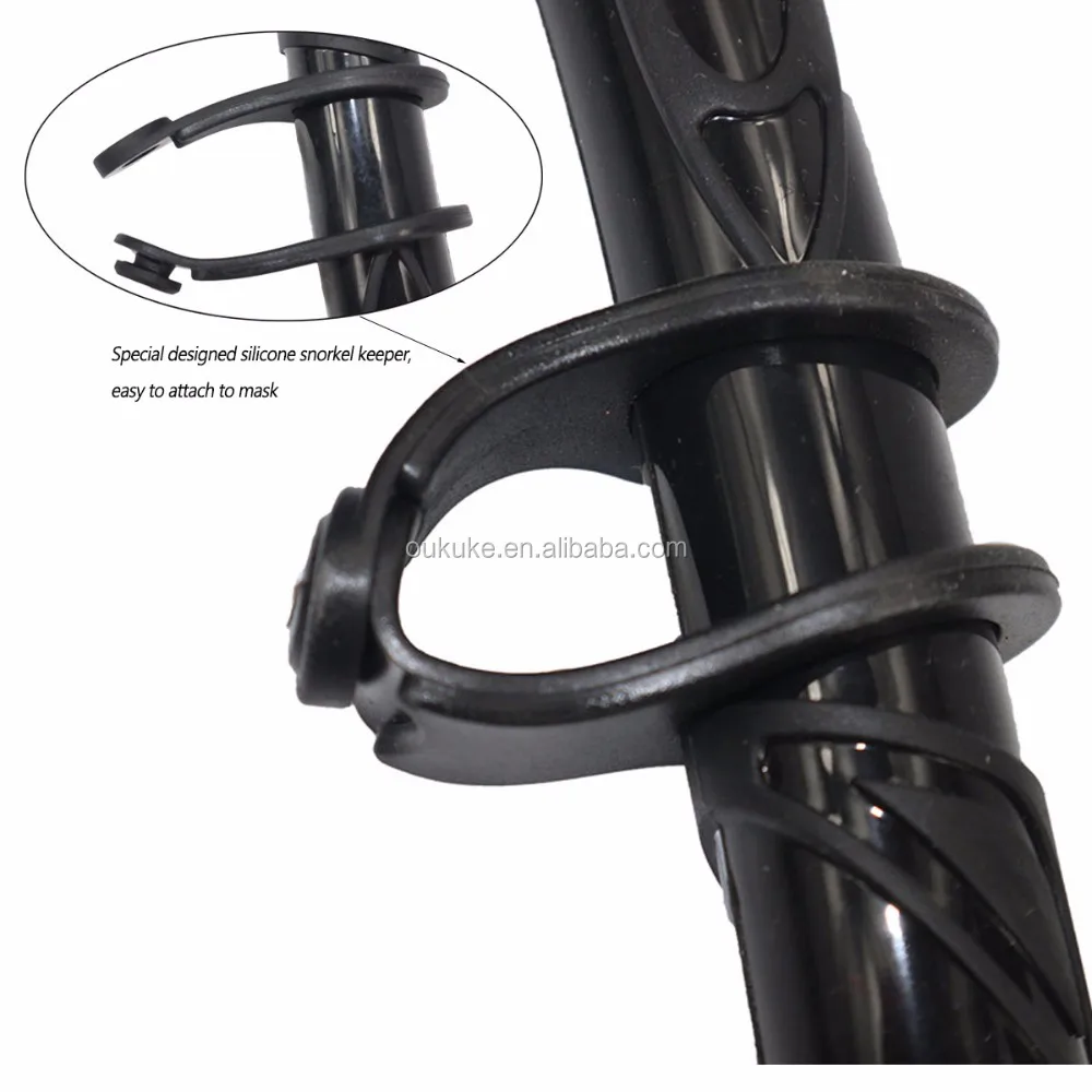 Black Color Detachable Dive Clip Replacement Snorkel Keeper Holder