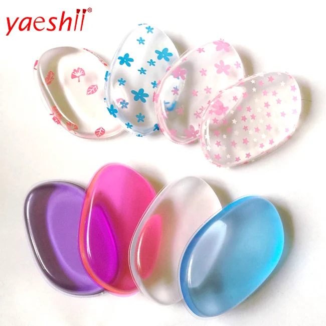 

yaeshii new trend wholesale cheap price silicon makeup sponge, Transparent