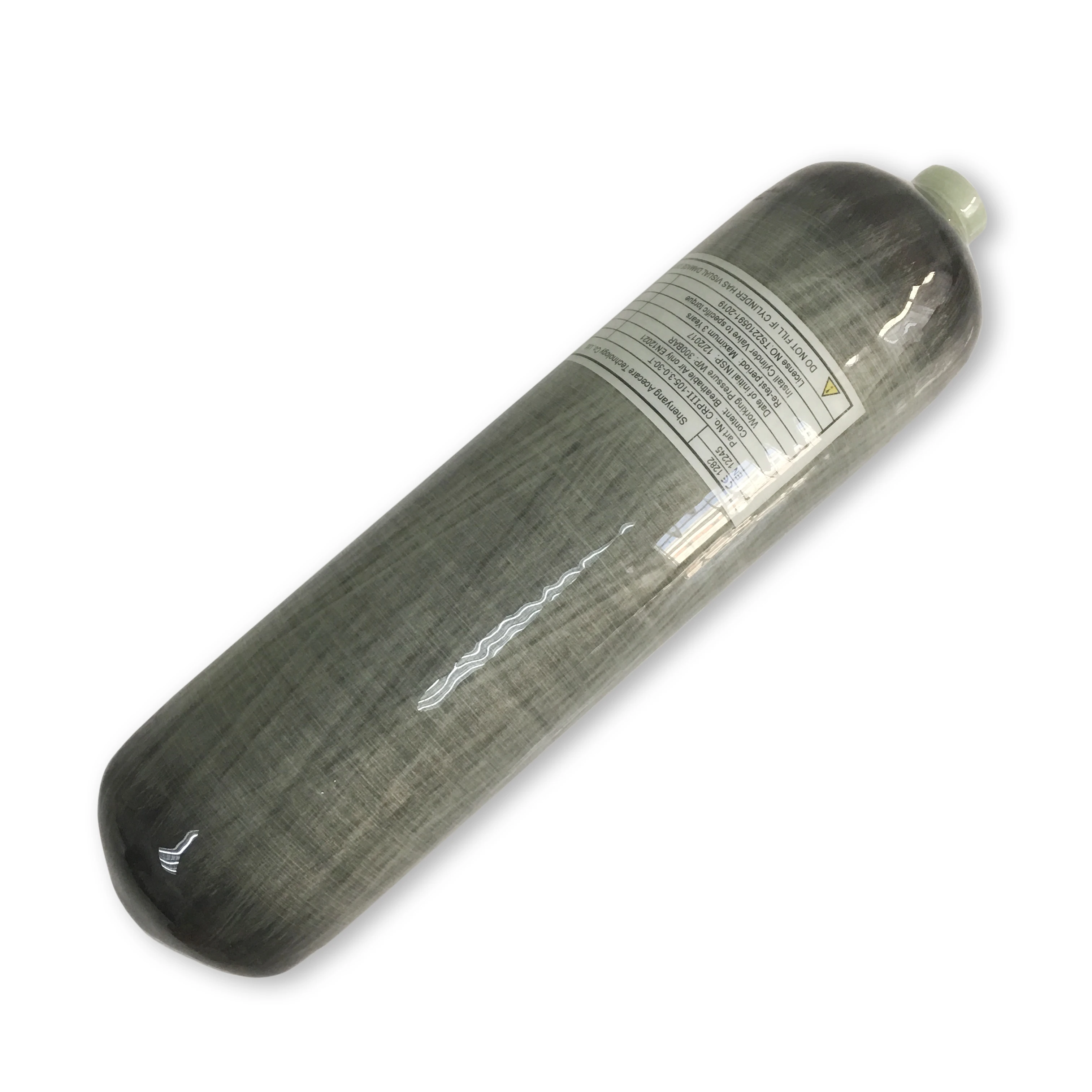 

3L 30MPa 4500psi High Pressure Paintball Tank Fully Wrapped Carbon Fiber Composite Gas Cylinder Used For Paintball Game Gun, Grey