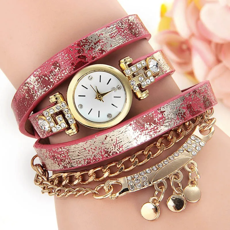 

2015 Fashion leather bracelet pendant vogue quartz watch to sell allibaba.com watches shopping online, As followed photos