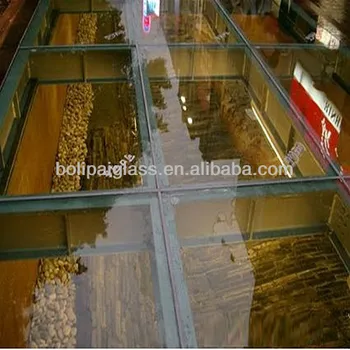 New Design Laminated Tempered Glass Floor Glass Tile For Floor And