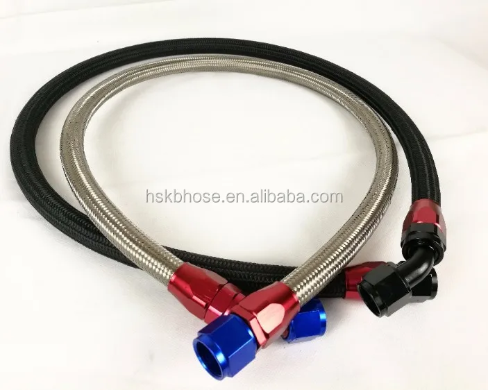 An10 10an Straight Black Aluminum Swivel Oil/fuel/air/gas Line Hose End