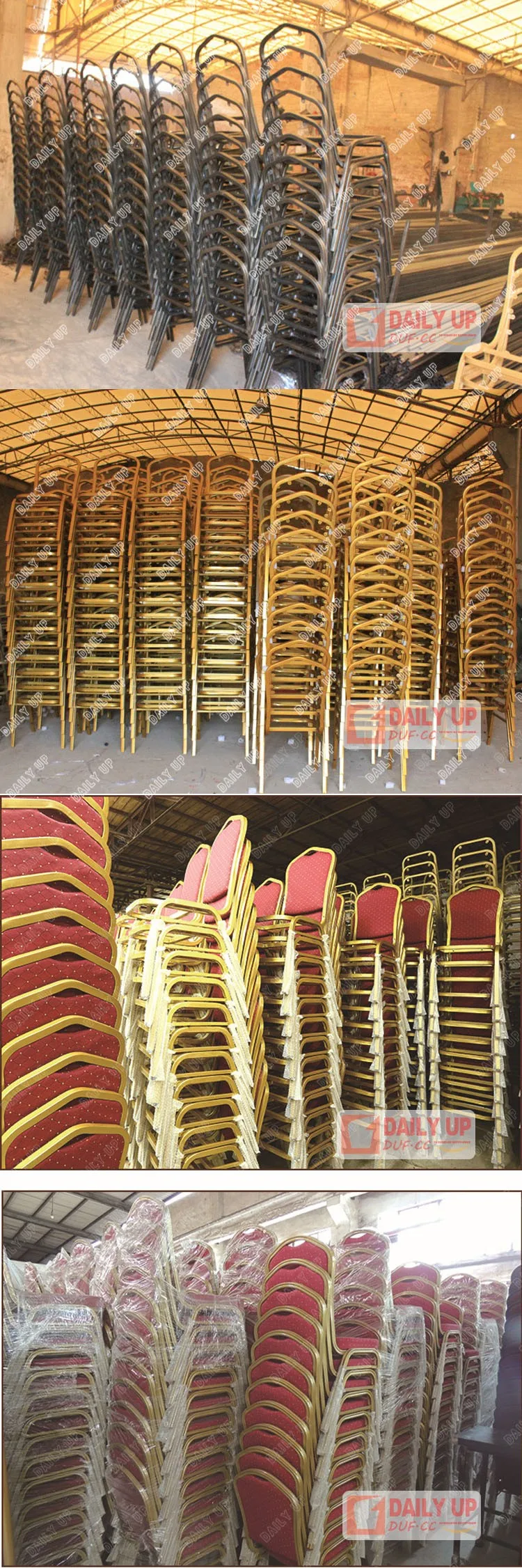 Dining Restaurant Hotel Chairs Modern Aluminium Banquet Chair Fast Food Restaurant Table And Chair