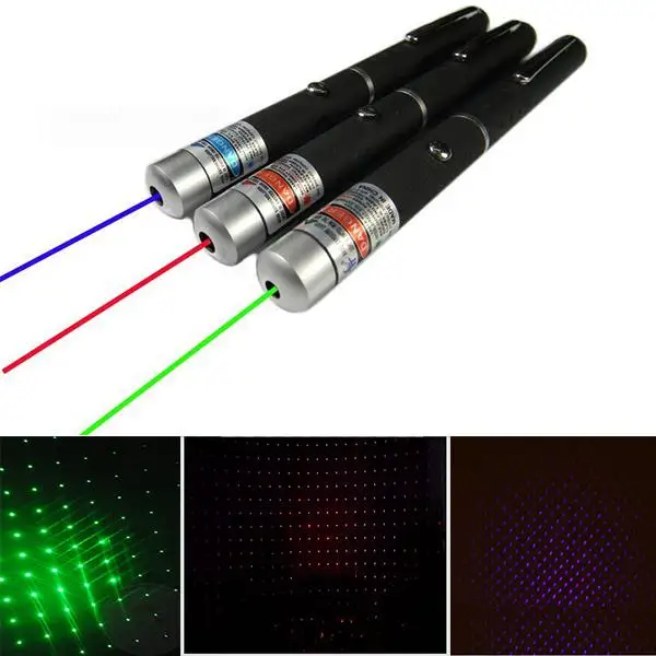 

2in1 5mw Green Red Purple Blue Laser Pointer Pointers Starry Star Beam Point Pen Pens Stylish Disco Party Stage 532nm 650nm 405n