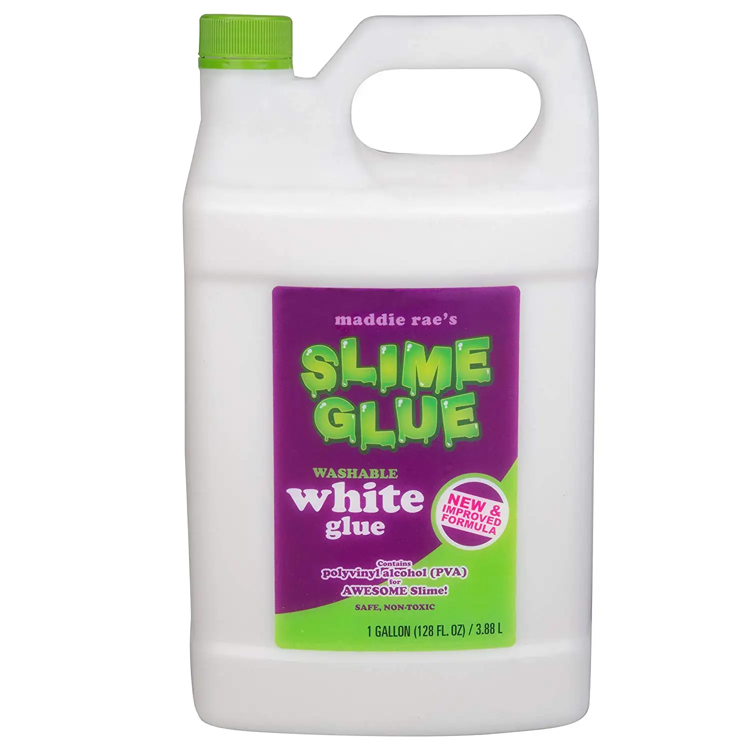 Slime Making White Glue by Maddie Rae -1 Gallon Value Size - Non Toxic, New Improved Formula for Perfect Slime.