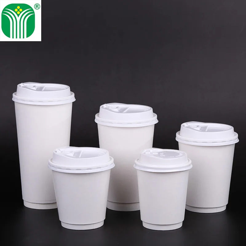 
china supplier custom printed double wall paper coffee cup 