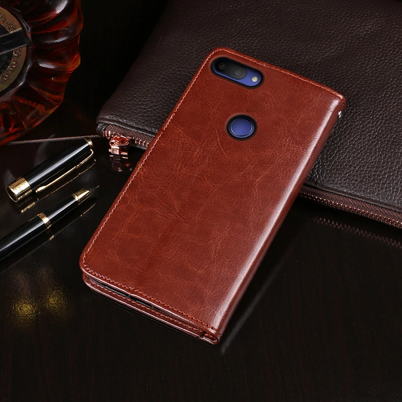 

Classic phone leather cover for Alcatel 1S 2019 Factory OEM High Quality Luxury Flip Wallet PU Leather Mobile Case for 1S 2019