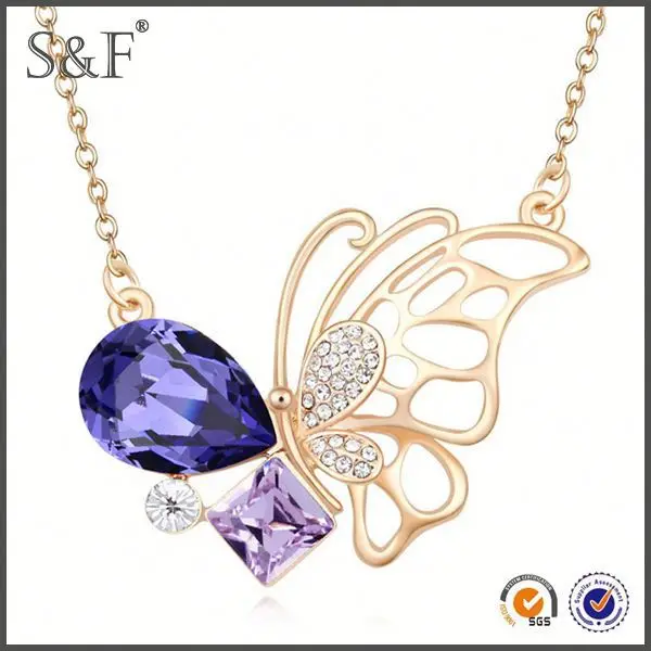 Cheap Prices!! Crystal Fashion New Design artificial necklace jewellery making