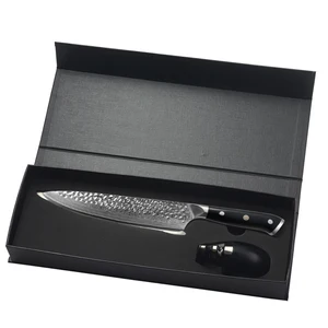 Image of Angele Kitchen Knife Set AUS-10 Damascus steel 8 inch chef Knife with sharpener Kitchen Knife Set