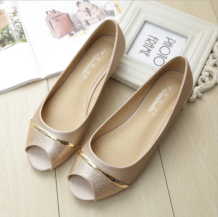 

New Ladies Flat Shoes Casual Women Shoes Comfortable Pointed Toe Flat Shoes big size 41-43, Colors