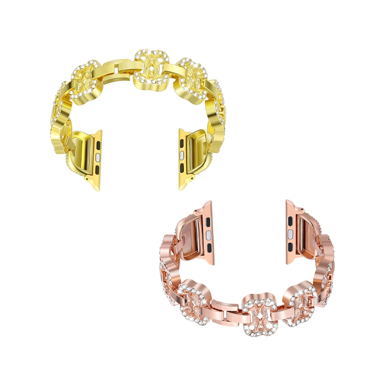 

Luxury Diamond Unique Active 2 Watch Bands Charm Bracelet For Apple Watch