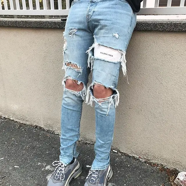 Oem Supper Skinny Strech Jeans Trousers Jeans In China Price Damaged ...