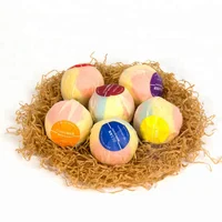 

Private Label Organic Wholesale 6PCS Natural Ingredient Colorful Fizzy Bubble Bath Bombs