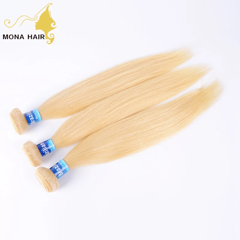 

Top grade 10a human virgin brazilian hair wholesale 613# blonde hair