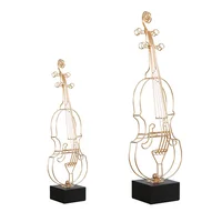 

Metal Art Violin Pattern Garden Interior Wedding Birthday Party Furniture Table Decorations