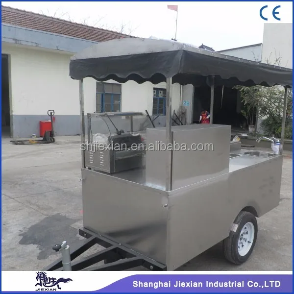Hamburger hot dog carts mobile churros cart for sale