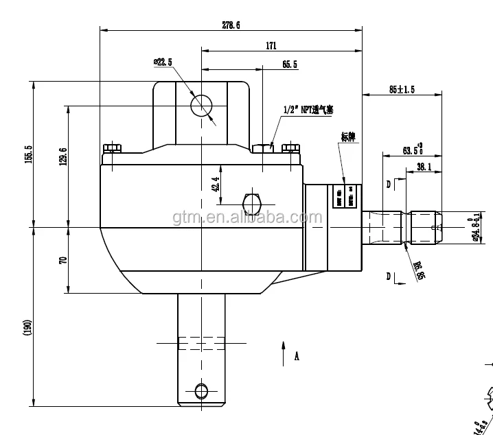 Agricultural Gearbox For Post Hole Digger Big Factory Manufacturing